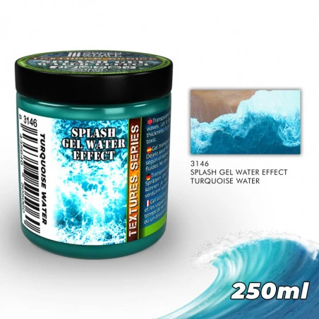 Gel à Effet D'eau - Turquoise 250ml - Peintures Auxiliaire (-10%) 3 Gel à Effet D'eau - Turquoise 250ml - Peintures Auxiliaire (-10%)