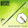 GREEN SERIES Pinceau Synthétique Plat - 3 - Peintures -Clic29 Hobby green series pinceau synthetique plat 3 peintures
