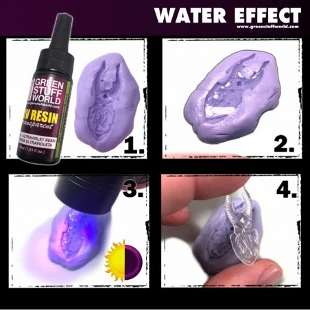 Résine Ultraviolette 17ml - Effet Eau - Peintures Effets 4 Résine Ultraviolette 17ml - Effet Eau - Peintures Effets – Image 2