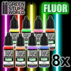 Set 8x Peintures Fluor - Peintures Fluo -Clic29 Hobby set 8x peintures fluor peintures fluo 2